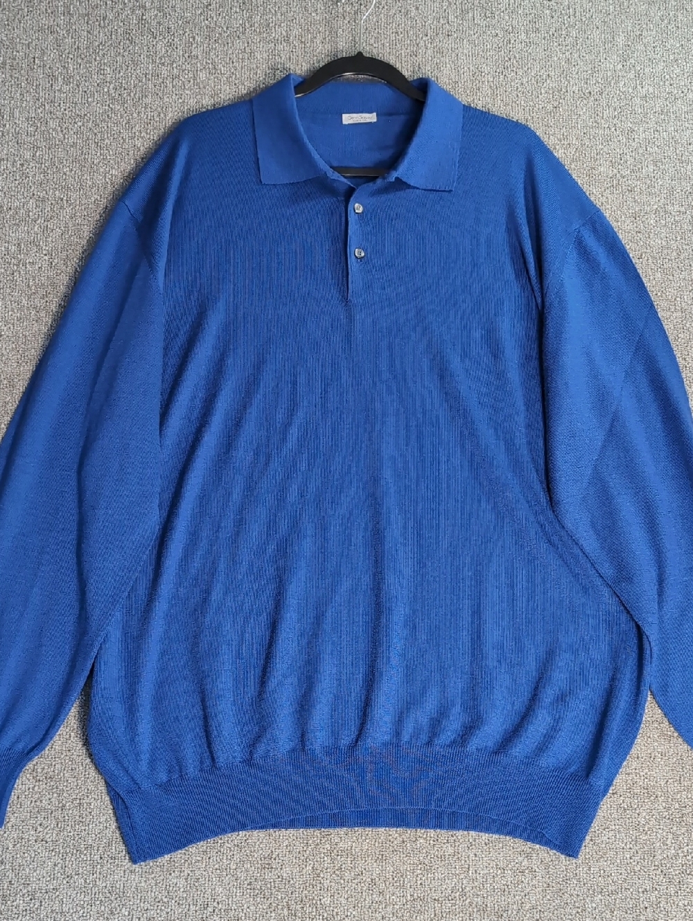 Gran Sasso Wool Knit Polo Sweater – Made in Italy 3XL in Deep Purple